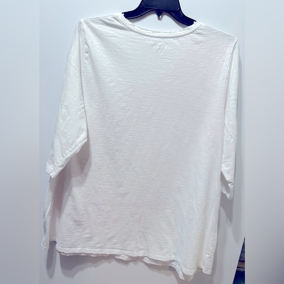 3X Catherine’s 1/2 Sleeve White Graphic Tee - Picture 4 of 5